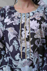3pcs Summer Cotton printed dupatta & trouser