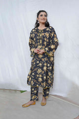 3pcs Summer cotton with printed dupatta & trouser
