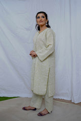 2 Piece – Printed Cotton Suit