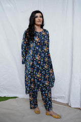2 Piece – Printed Cotton Suit