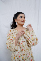 2 Piece – Printed Cotton Suit