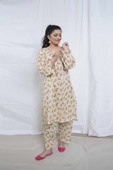 2 Piece – Printed Cotton Suit