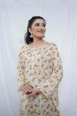 2 Piece – Printed Cotton Suit