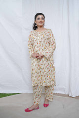 2 Piece – Printed Cotton Suit