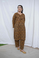 2 Piece – Printed Cotton Suit