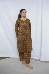 2 Piece – Printed Cotton Suit